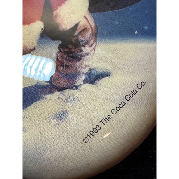 Vintage 1993 Coca-Cola Brand Santa Ornaments Set Of 4 Round And Oval - Picture 7 of 14